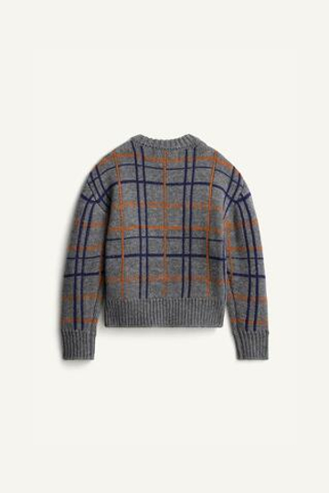 ZARA СВИТЕР В КЛЕТКУ - LIMITED EDITION, РАЗНОЦВЕТНЫЙ