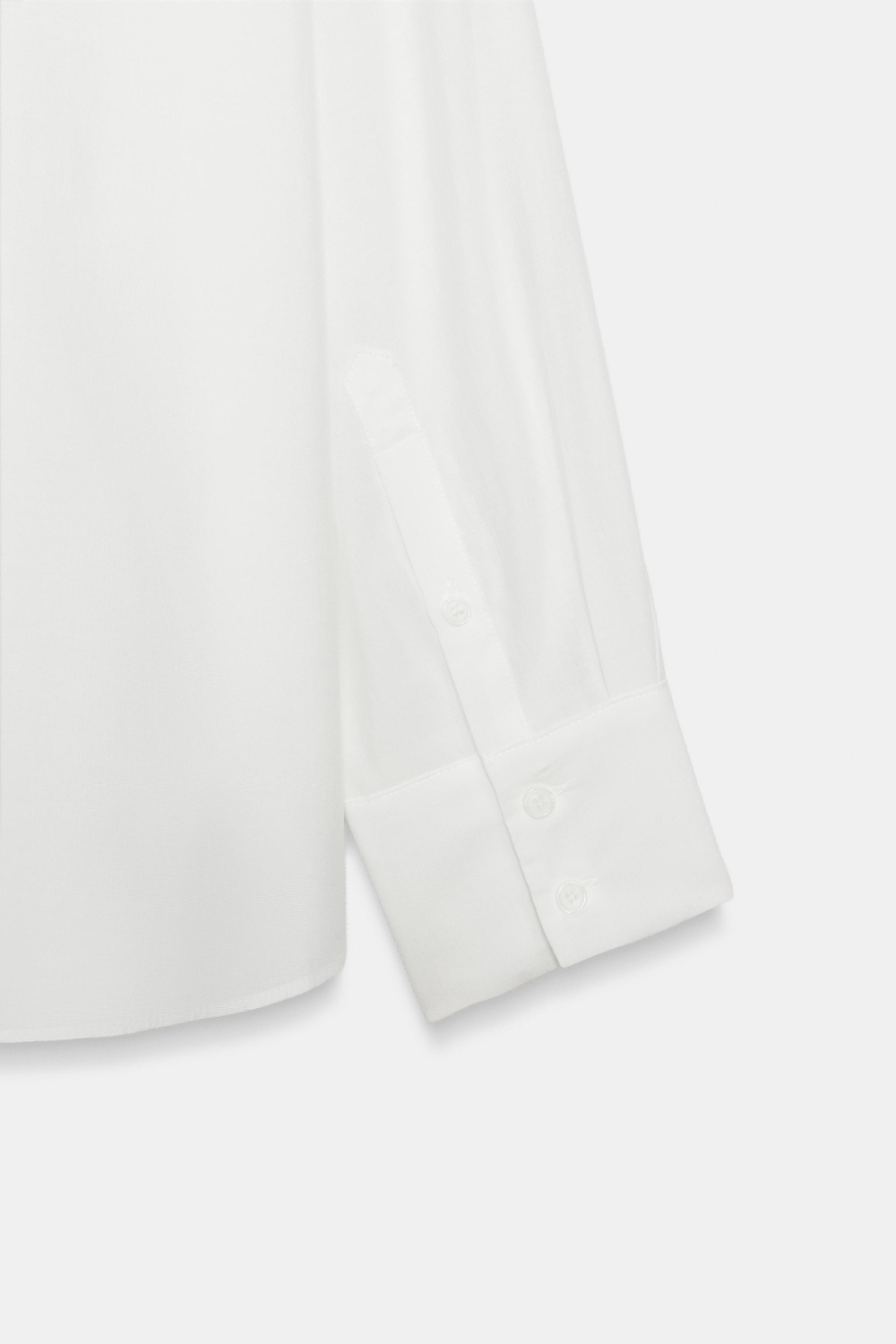 ОДНОТОННАЯ РУБАШКА С НАГРУДНОЙ ПЛАНКОЙ — ZW COLLECTION — ZARA