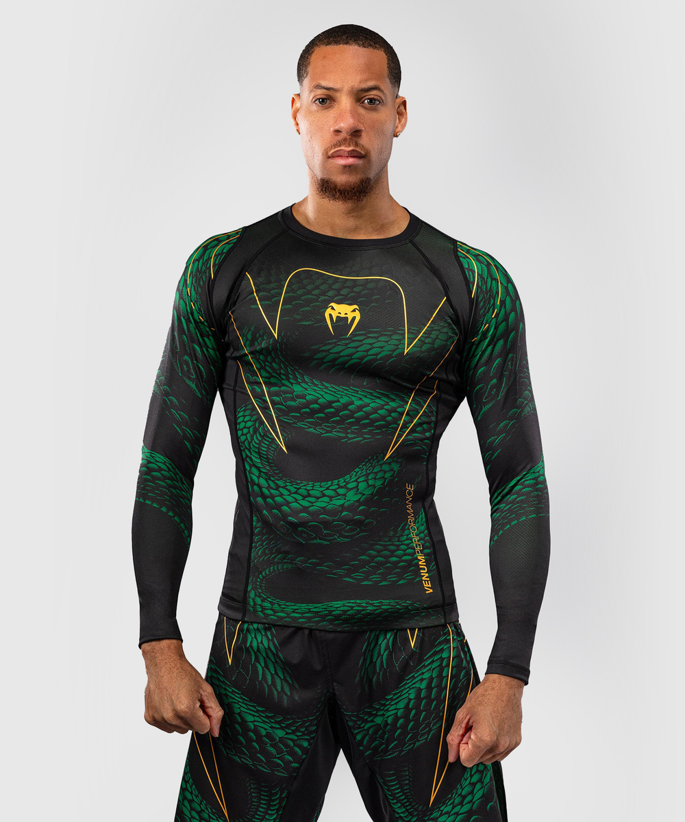 Рашгард Venum Matupa Black/Green/Gold L/S