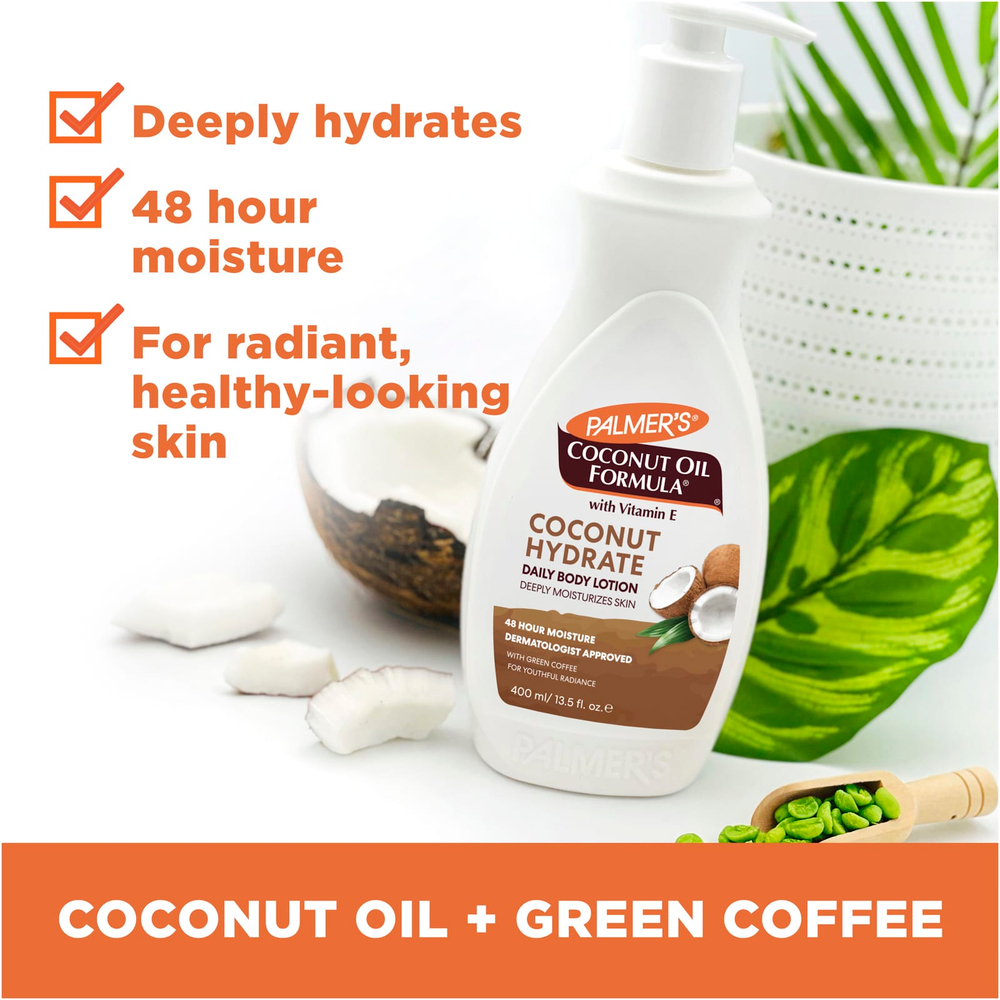 Palmer's, Coconut Hydrate, ежедневный лосьон для тела, 400 мл (13,5 жидк. унц.)