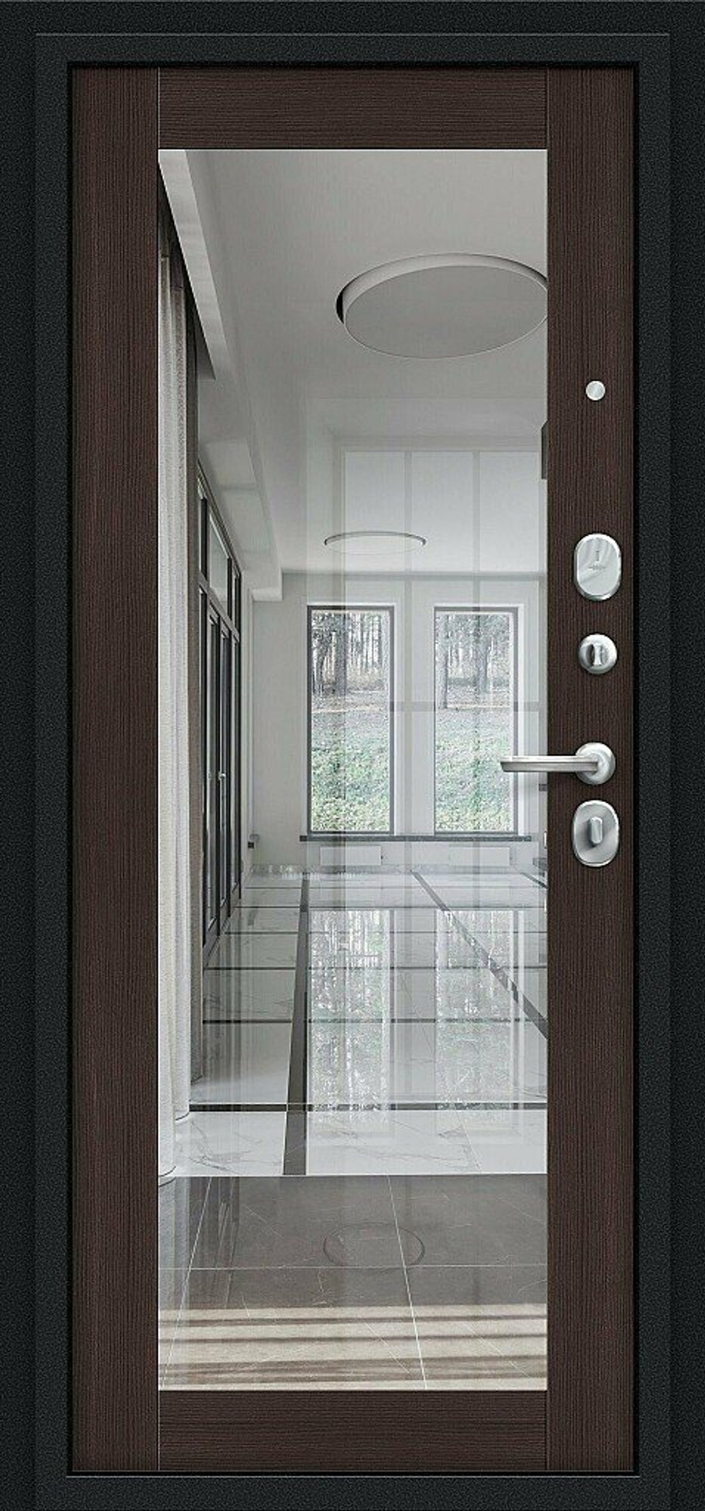 Флэш Букле черное/Wenge Veralinga 205*96 правое