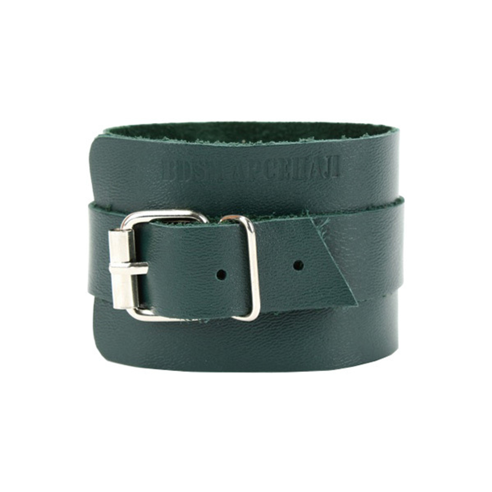 Изумрудные кожаные оковы на ноги БДСМ Арсенал Lady's Arsenal Shackles Of The Emerald 67003