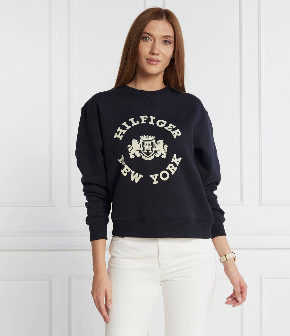Худи MDN REG VARSITY FLOCK Tommy Hilfiger - темно-синий(WW0WW39805)