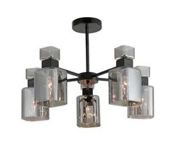 Люстра потолочная Rilon 07458/5 BLACK, 5×40 Вт, чёрная