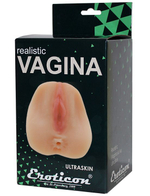Телесный мастурбатор Realistic Vagina - вагина и анус (Цвет: телесный)
