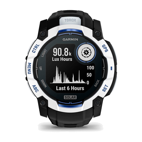 Умные часы Garmin Instinct 3, 50mm, Amoled Black with Black/Bolt Blue Band (010-03020-03)
