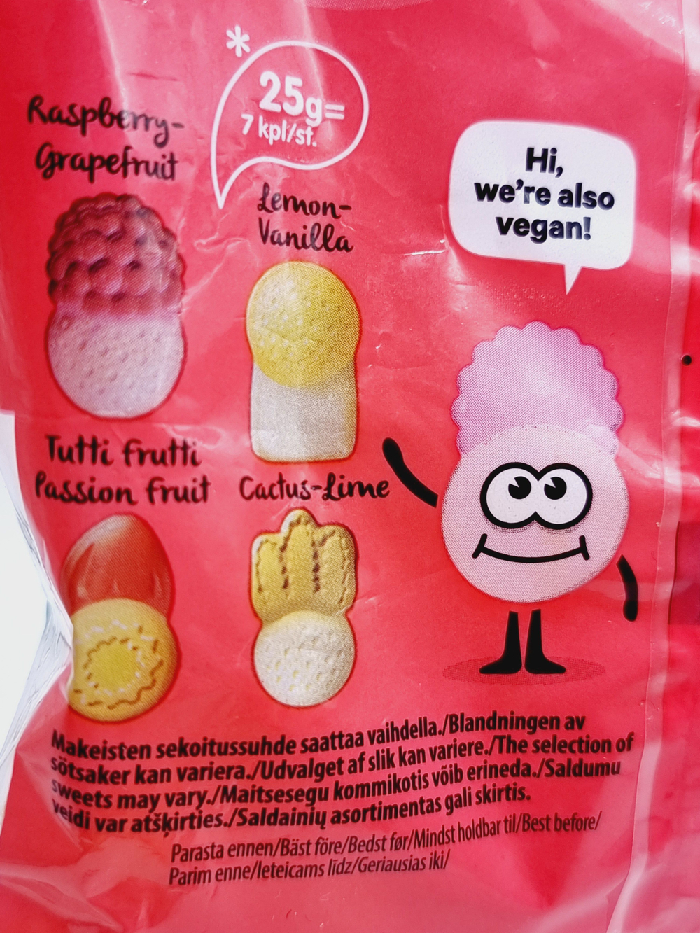 Жевательный мармелад Fazer Tutti Frutti Passion фруктовая смесь 180 г (Из Финляндии)