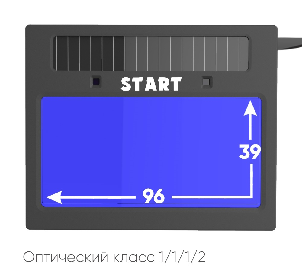 START MASTER АСФ 605 Маска сварщика хамелеон (Черный глянец) 51ST605
