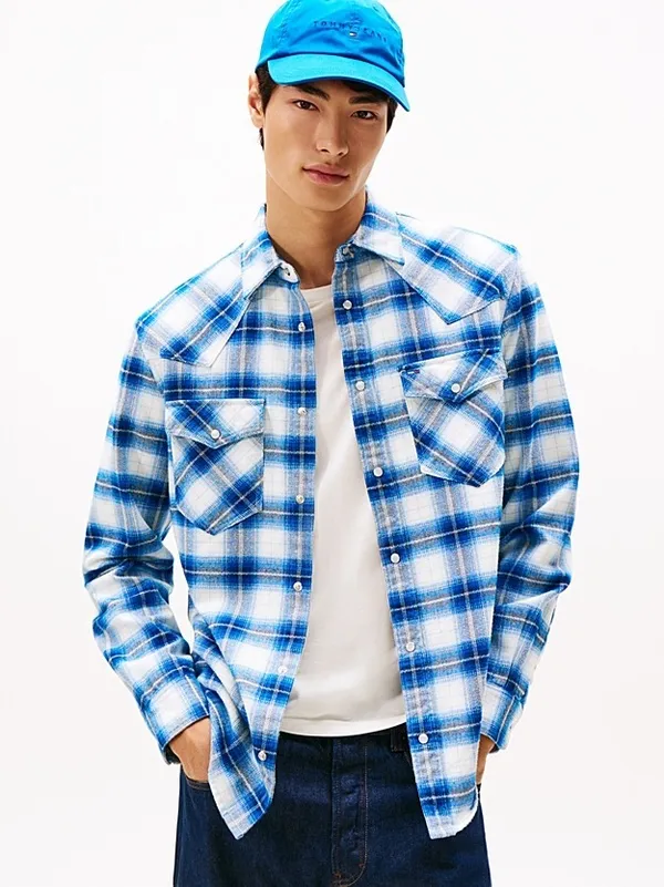 Рубашка мужская TOMMY JEANS TJM REG WSTRN FLANNE