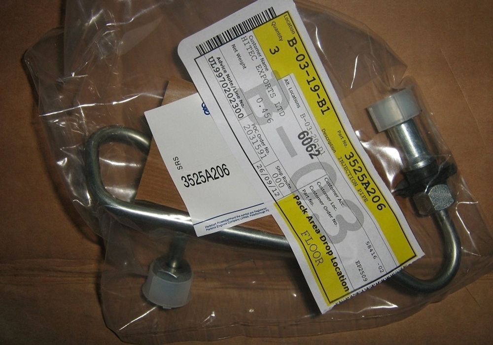 Трубка топливная, на 6-й цилиндр / INJECTION PIPE АРТ: 3525A206 Трубка топливная, на 6-й цилиндр / INJECTION PIPE АРТ: 3525A206