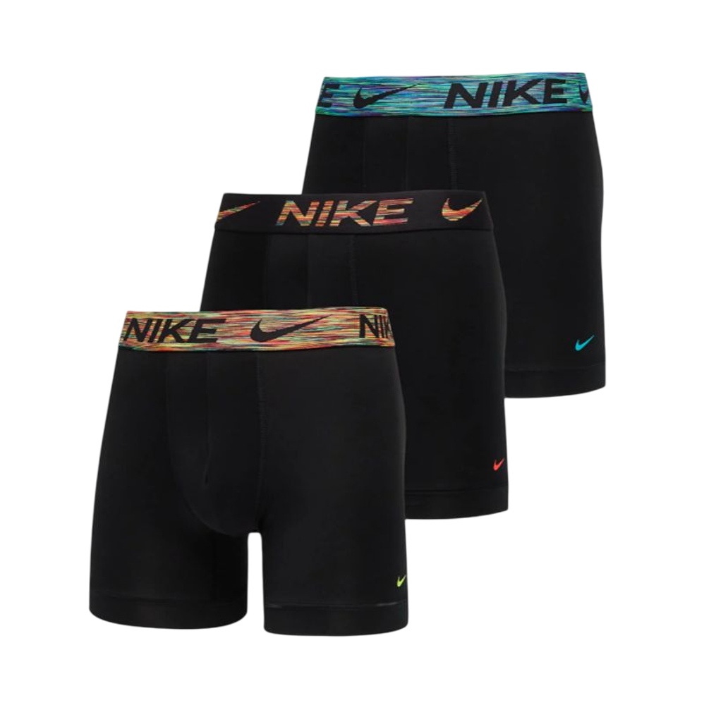 Мужские спортивные боксеры Nike Dri-Fit Essential Micro Boxer Brief 3P - black/green/black