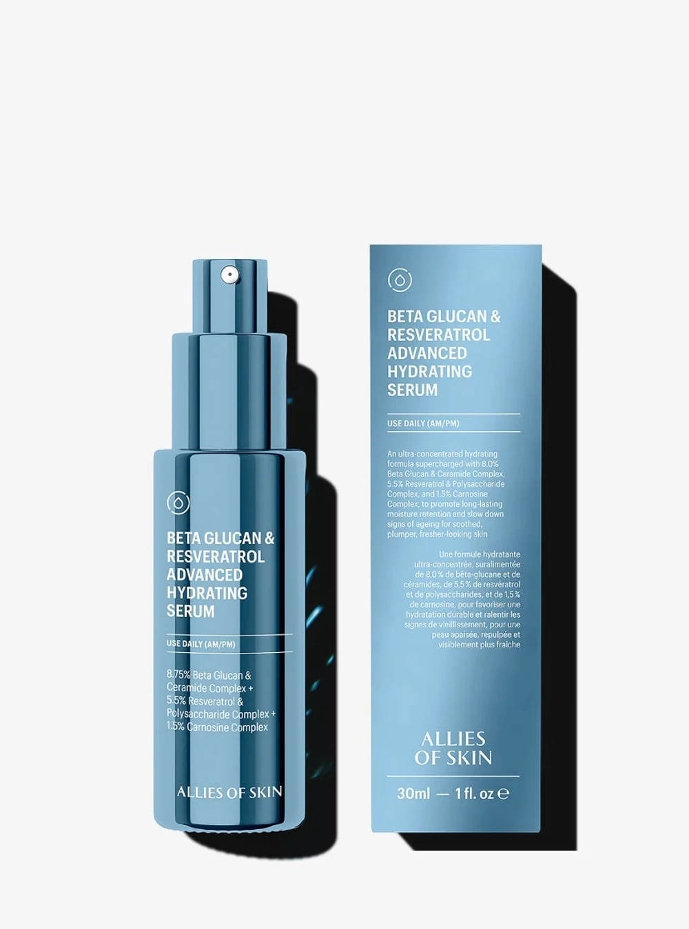 Сыворотка Allies Of Skin Beta Glucan&Resveratrol Advanced Hydrating Serum 30 мл