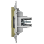 FLITE Розетка 2-местная компьютерная RJ45 категория 6 UTP РК6-2-0-ФлО оливковый IEK