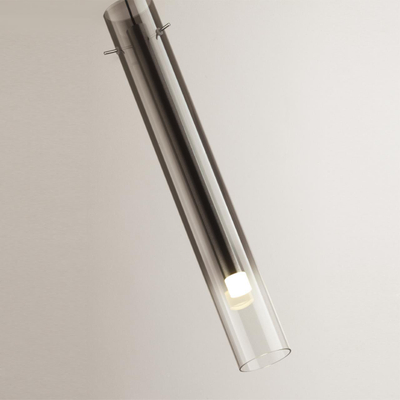 5061/5LA PENDANT ODL24 453 серебристый/дымчатый/металл/стекло Подвес LED 4W 3000K SHINY