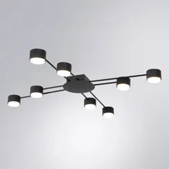 Потолочная люстра Tracy A1527PL-8BK Arte Lamp
