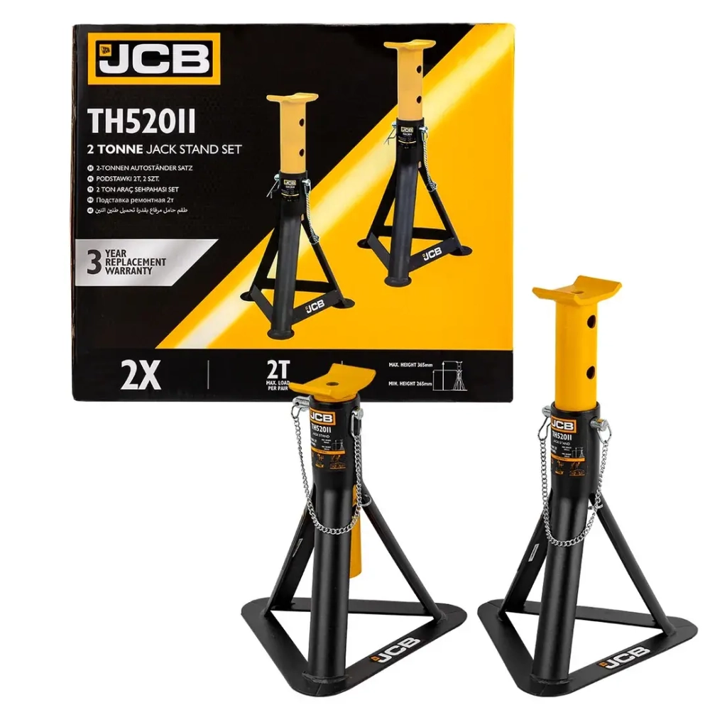 Подставка ремонтная с упорной пятой 2т (h min 265mm, h max 365mm) JCB JCB-TH52011