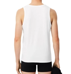 Мужская теннисная футболка Lacoste Cotton Undershirts 3-Pack - white