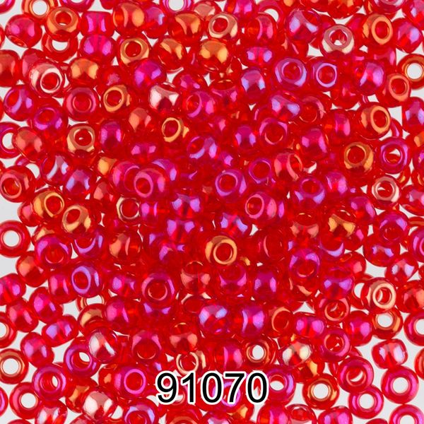 Бисер Preciosa 10/0 (2.3 мм), 500 г, 91070 (Ф152) св.красный/перл