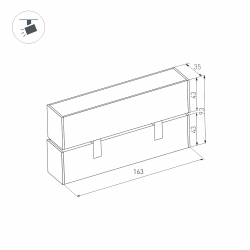 Светильник MAG-LASER-FOLD-45-S160-6W Day4000 (WH, 15 deg, 24V) (Arlight, IP20 Металл, 5 лет) 026969