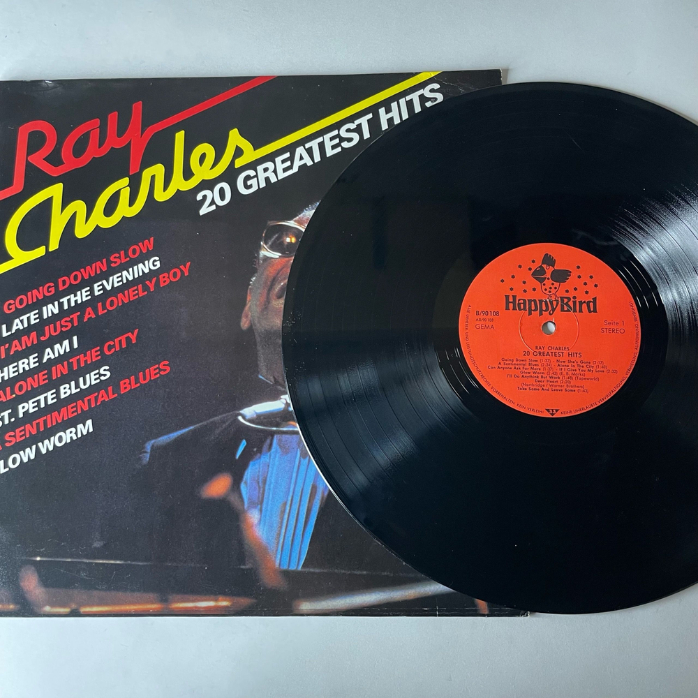 Винтажная виниловая пластинка LP Ray Charles 20 Greatest Hits (Германия 1988)