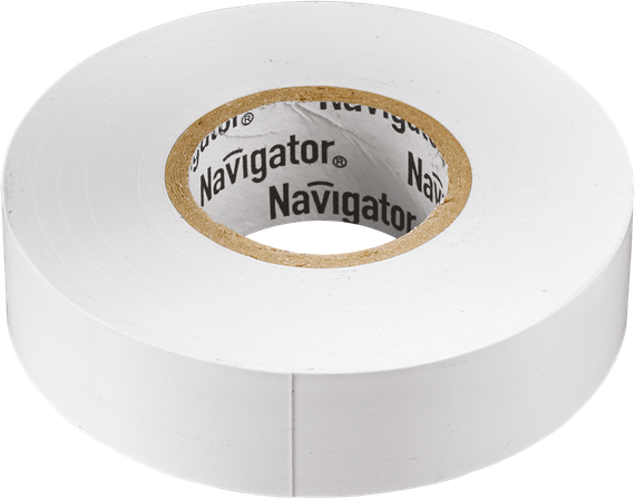 Изолента Navigator 0,13*15*10 белая 21648