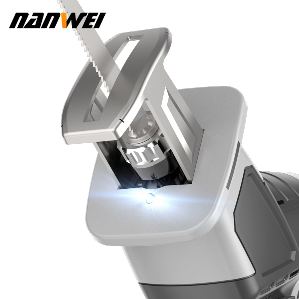 Сабельная пила аккумуляторная Nanwei NW-RS5012-2, 20 В, 2Ah*2