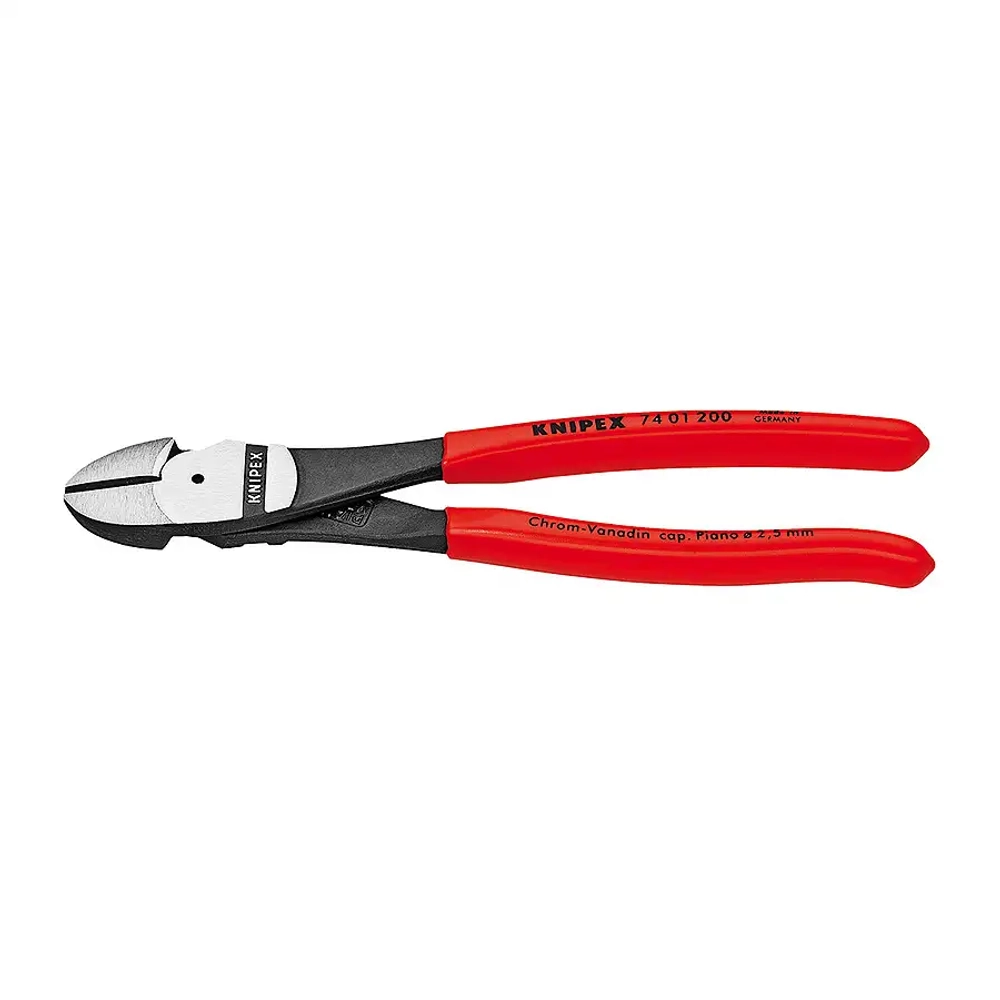 Кусачки боковые особой мощности черненые 200 мм Knipex 74 01 200