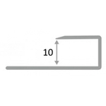 АПL 10мм "DO-2" 2,7м Серебро глянец Panel L-об алюм.