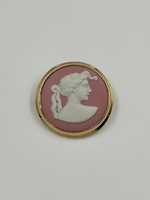 Брошь Wedgwood розовая
