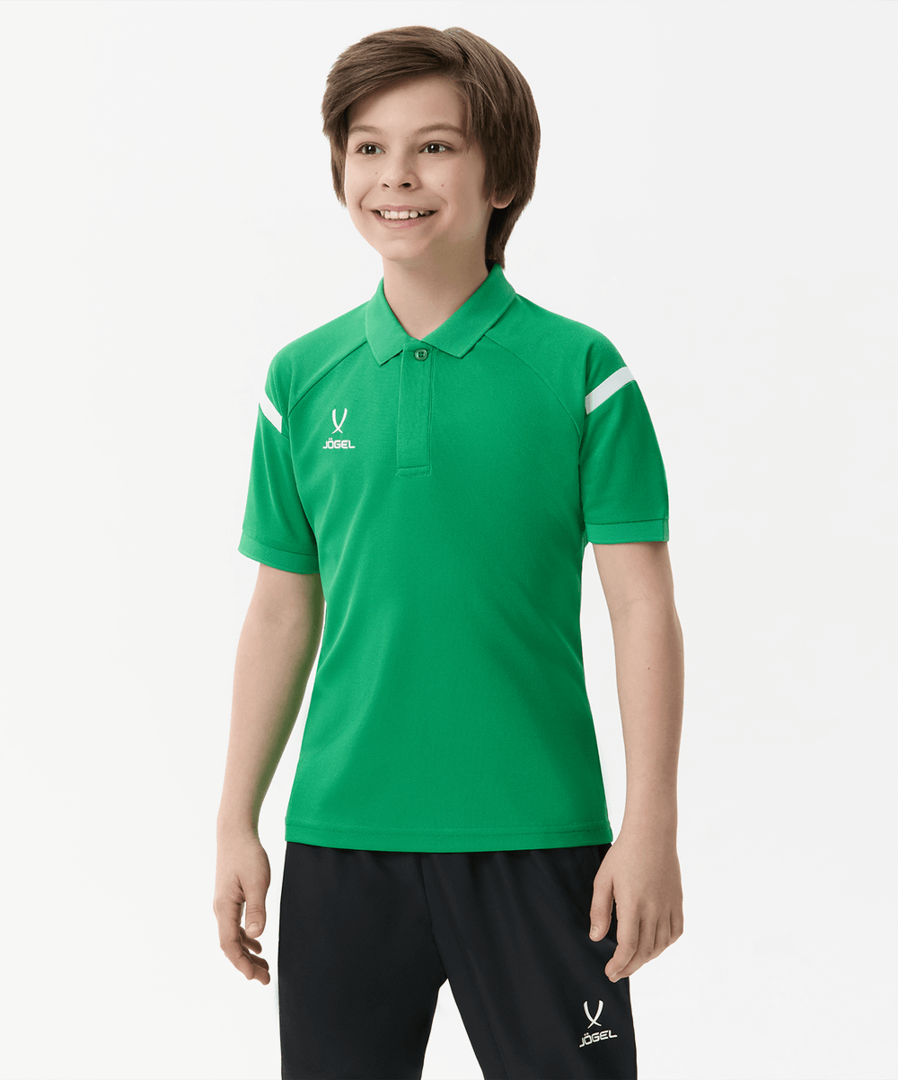Поло CAMP 2 Poly Polo, зеленый/белый