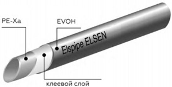 Труба универсальная Elsen Elspipe 16x2.2 мм. PE-Xa из сшитого полиэтилена 120 м. (EPU16.2311-120)