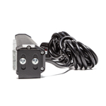 AE18W-3COB-1S Маяк-стробоскоп 12/24 В, 18 Вт, желтый, 1-стор. (3 блока COB), 18 реж., крепление на кронштейне, прикуриватель (провод 3м), 450*40*50 мм