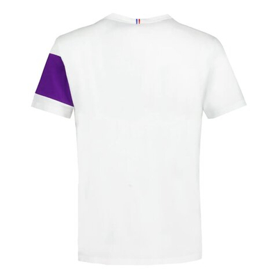 Мужское теннисное поло Le Coq Sportif N°1 T-Shirt - White, Violet