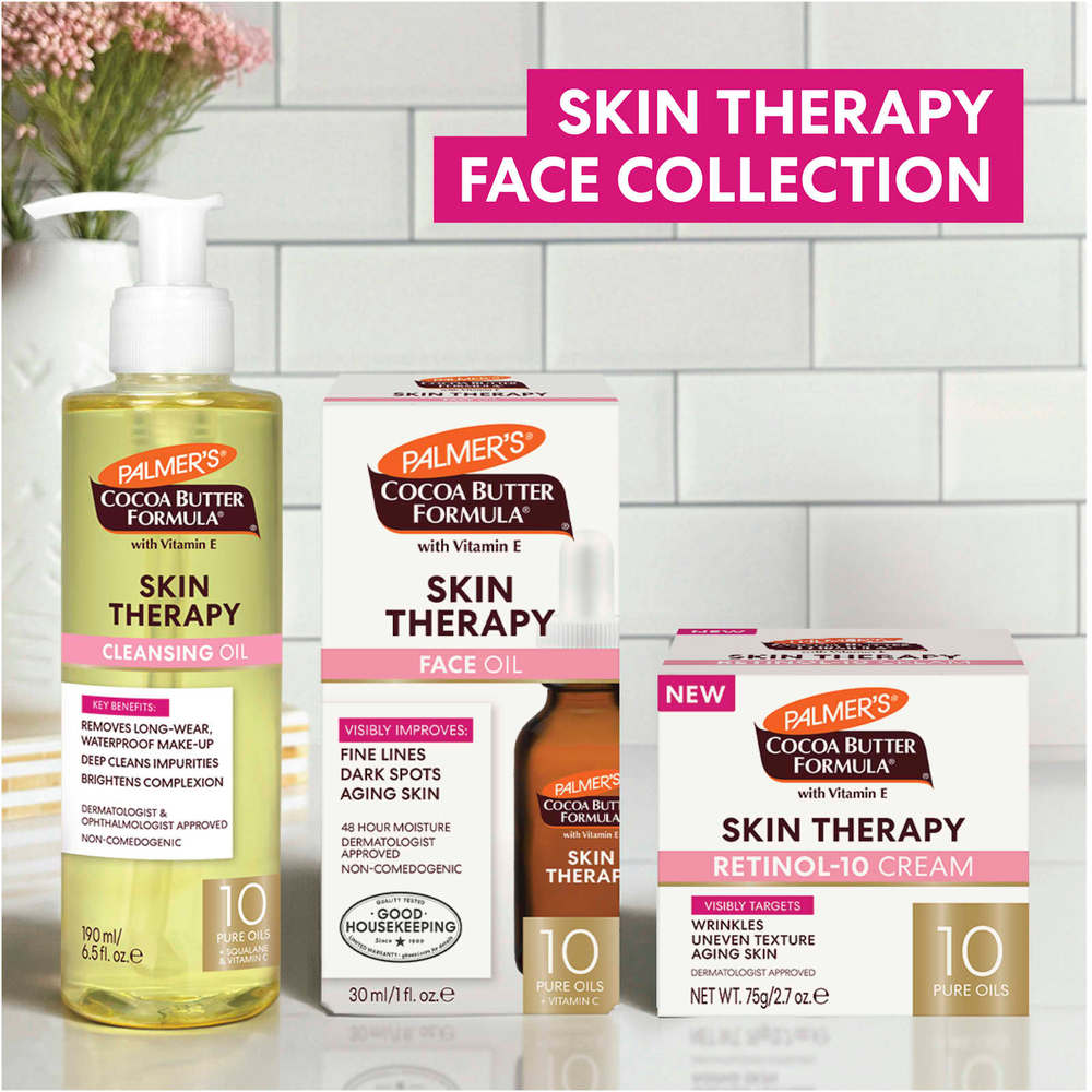 Palmer's, Cocoa Butter Formula® с витамином Е, очищающее масло для кожи, для лица, для всех типов кожи, натуральный шиповник, 190 мл (6,5 жидк. унции)