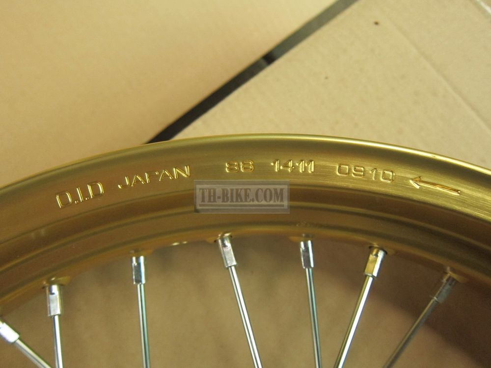 42650-KZZ-C01. (42650-KZZ-C00), WHEEL SUB ASSY,RR GOLD color. CRF250M. motard.