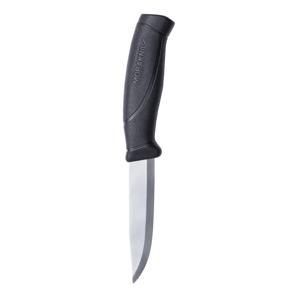 Нож Morakniv Companion, универсальный/туристический, нержавеющая сталь, 104мм, чёрный