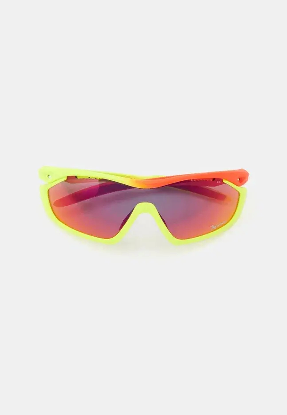 Спортивные очки с диоптриями 720armour Analog Pro / Matte Neon Yellow Green / Matte Neon Red Orange / Matte Neon Lime Green Gasket / Smoke Full Red Ti Lens