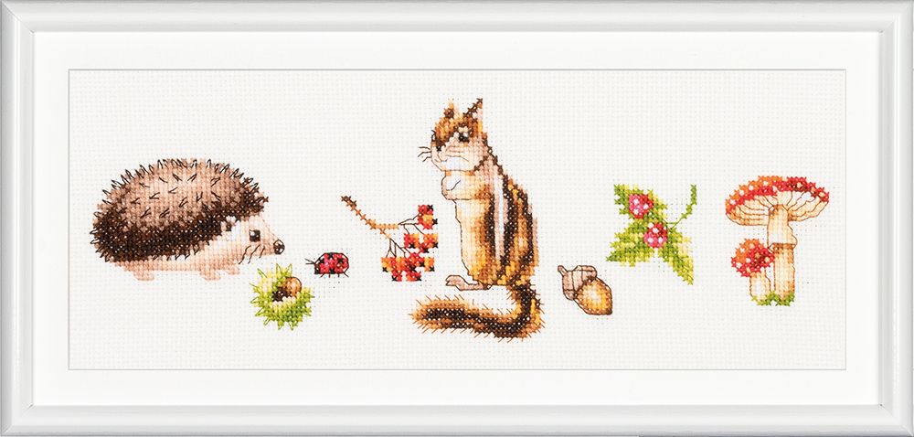 Набор для вышивания нитками Dutch Stitch Brothers Первые друзья, канва Aida 14 ct Набор для вышивания нитками Dutch Stitch Brothers Первые друзья, канва Aida 14 ct