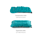 Подушка самонадувающаяся Naturehike 46х27х9,5 см, голубая, артикул NH17A001-L-LB