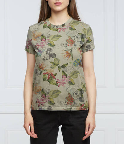 футболка mickey Desigual - оливковый(22SWTKBB)