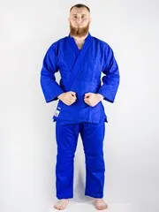 C333 Кимоно для дзюдо подростковое Clinch Judo Silver FDR синее