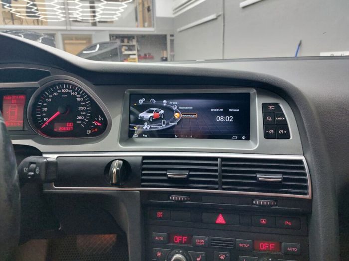 Магнитола для Audi A6 2004-2008 (монохром) - RDL-8803M монитор 8.8" Android 11, Быстрая, CarPlay, 4G SIM-слот