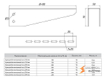 Кронштейн монтажный 100 мм (1,5 мм) EKF