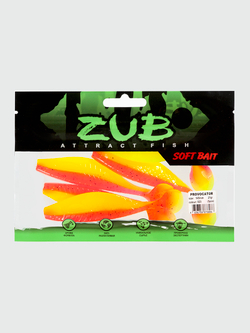Приманка ZUB-PROVOCATOR 145мм(5,7")-5шт, (цвет 023) розовый верх - желтый низ
