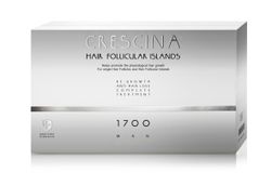 Crescina HFI Hair Follicular Islands 1700 комплекс лосьонов 20+20 ампул против выпадения и для стимуляции роста волос, для мужчин (40 ампул по 3,5 мл)