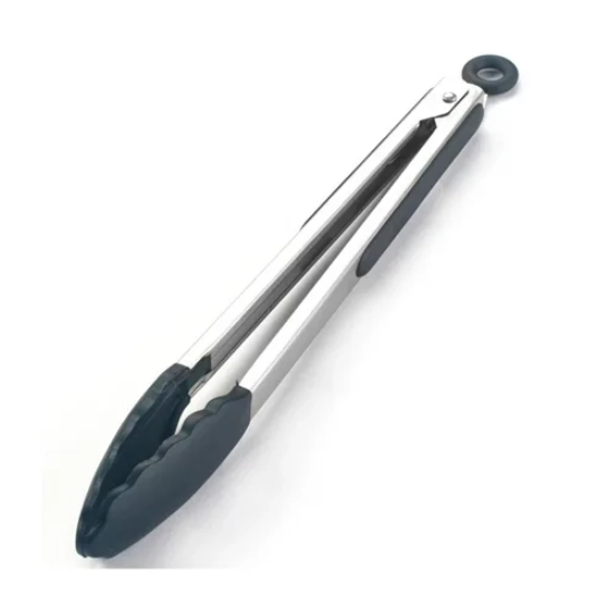 Щипцы универсальные 40 см нерж. черные с силикон. захватами (t 220 C) P.L.