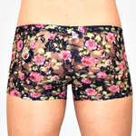 Мужские сетчатые трусы-боксеры с розами Rose Boxer (Размер: M) (Цвет: темно-синий)