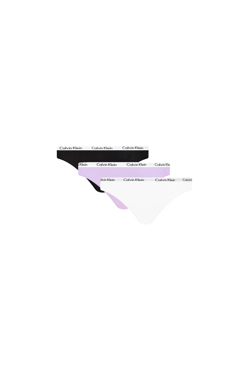 Стринги 3 пары Calvin Klein Underwear - фиолетовый(000QD3587E)