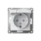 Розетка с крышкой Systeme Electric AtlasDesign Лотос ATN001346