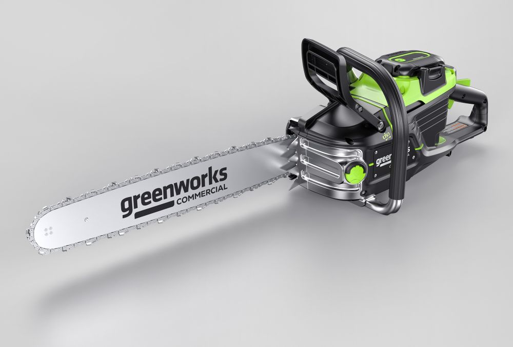 Цепная пила аккумуляторная Greenworks OCS600, 82V, 3,6кВт, 45см, бесщеточная, с АКБ 8Ач и ЗУ (2009607UH)